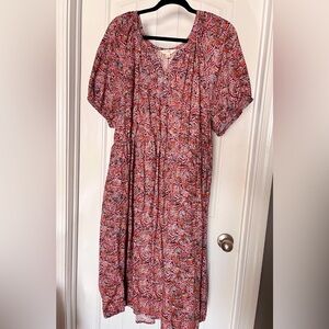 Terra & Sky Multicolor Midi Dress size 2X